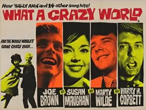 Images Dated 1st December 2015: UK Quad for What A Crazy World (1963)