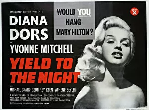 UK quad poster for the release of Yield to the Night (1956)