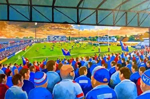 Rugby Collection: Belle Vue Stadium Fine Art - Wakefield Trinity Rugby League Club