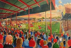 Stadium Art Gallery: Bootham Crescent Stadium Fine Art - York City Football Club