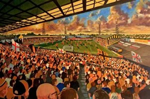 Fine Art Collection: Boothferry Park Stadium Fine Art - Hull City Football Club