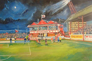Broomfield Park Pavillion Stadium Fine Art - Airdrieonians FC