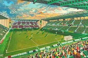 Sporting Venues Gallery: Easter Road Stadium Fine Art NEW EDITION