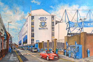 Stadia of England Gallery: Goodison Park Stadium Going to the Match Fine Art - Everton FC
