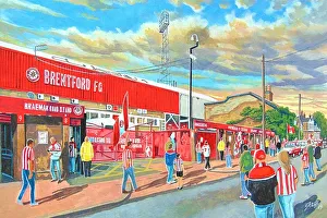 Griffin Park Stadium Going to the Match Fine Art - Brentford Football Club Griffin Park Stadium Going to the Match Fine Art - Brentford Football Club