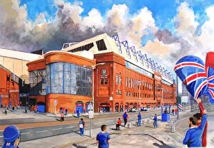 Stadium Art Gallery: Ibrox Stadium Fine Art - Rangers Football Club