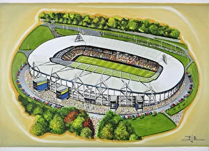 Rugby Collection: K C Stadium Art - Hull City FC