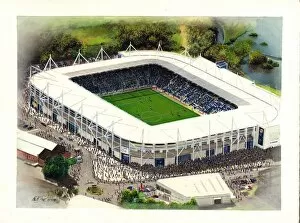 Painting Collection: King Power Stadium Art - Leicester City