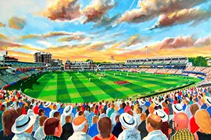 Images Dated 23rd July 2019: Lords Cricket Ground Fine Art - Middlesex CCC & England MCC