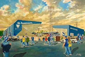 Premiership Collection: McDiarmid Park Stadium Going to the Match - St Johnstone FC