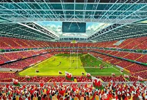 Rugby Collection: Millenium Stadium Fine Art - Wales Rugby Union