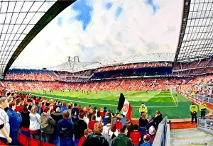 Stadium Art Gallery: Old Trafford Stadium Fine Art - Manchester United Football Club