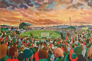 Stadium Art Gallery: The Oval Stadium Fine Art - Glentoran Football Club