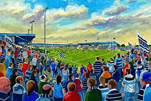 Post Office Road Stadium Fine Art - Featherstone Rovers Rugby League Post Office Road Stadium Fine Art - Featherstone Rovers Rugby League