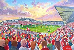 Stadia Gallery: Racecourse Ground Stadium Fine Art - Wrexham Football Club