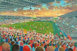 Ulster Collection: Ravenhill Stadium Fine Art - Ulster Rugby Union
