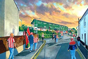 St James Park Stadium Fine Art Going to the Match - Exeter City St James Park Stadium Fine Art Going to the Match - Exeter City