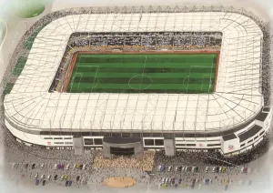 Stadium Art Prints: Derby County Pride Park Print - Watercolour Artwork