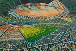 Images Dated 6th April 1987: Tottenham Stadium Fine Art - Tottenham Hotspur Football Club
