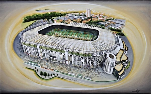 Rugby Union Gallery: Twickenham Stadia Art - England