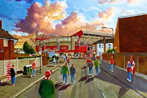 The Valley Stadium Going to the Match Fine Art - Charlton Athletic FC The Valley Stadium Going to the Match Fine Art - Charlton Athletic FC