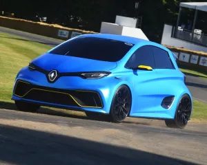 <b class=qtipBold><figcaption>CJ6 9075 Renault Zoe E-Sport</figcaption></b><br>Renault Zoe E-Sport, Goodwood Festival of Speed, 2017, Peaks of Performance, Motorsports Game Changers, automobiles, cars, entertainment, Festival of Speed, FoS, Goodwood, heritage, contemporary, modern, hill climb, July, June, motor sport, motorcars, nostalgia, racing, speed, sports, West Sussex.<br><em>© 2017 Chris McEvoy, www.cjm-photography.co.uk, all rights reserved</em> CJ6 9075 Renault Zoe E-Sport