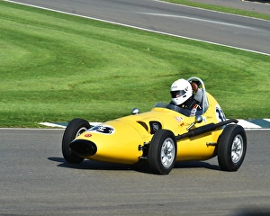 <b class=qtipBold><figcaption>CM1 0943 Ash Waller, Sadler-BMC</figcaption></b><br>Ash Waller, Sadler-BMC, Historic Formula Junior, FJHRA, Front Engined Formula Junior, Goodwood 72nd Members Meeting, GRRC, Historic Racing, motor sport, motorsport, Threlfall Cup<br><em>© (C)2014 Chris McEvoy, all rights reserved, www.cjm-photography.co.uk.</em> CM1 0943 Ash Waller, Sadler-BMC