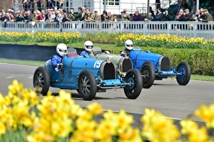 <b class=qtipBold><figcaption>CM1 2410 A Bugatti trio</figcaption></b><br>Martin Halusa, Bugatti type 35C, Chris Hudson, Bugatti Type 35B, William Marks, Bugatti Type 5172nd members Meeting, Goodwood, GRRC, historic racing, motor sport, motorsport, Bugatti,<br><em>© (C)2014 Chris McEvoy, all rights reserved, www.cjm-photography.co.uk.</em> CM1 2410 A Bugatti trio