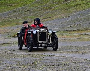 <b class=qtipBold><figcaption>CM11 7496 Richard Marsh, Austin 7</figcaption></b><br>Richard Marsh, Austin 7, JO 8957, VSCC, New Year Driving Tests, Brooklands, January 2016, 31st January, 2016, Brooklands, cars, Chris McEvoy, cjm-photography, competition, Fun, historic cars, iconic, January, New Year Driving Test, nostalgia, outdoors, pre-war, retro, saloon cars, sports, sports cars, Surrey, tests, trials, vintage cars, Vintage Sports Car Club, VSCC<br><em>© ©2016 Chris McEvoy, all rights reserved, www.cjm-photography.co.uk</em> CM11 7496 Richard Marsh, Austin 7