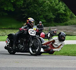 CM13 5796 Sheelagh Neal, David White, Triumph Thunderbird, sidecar CM13 5796 Sheelagh Neal, David White, Triumph Thunderbird, sidecar