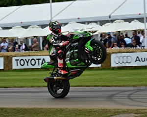 <b class=qtipBold><figcaption>CM14 5512 Tom Sykes, Kawasaki ZX10R</figcaption></b><br>Tom Sykes, Kawasaki ZX10R, wheelie, Goodwood Festival of Speed 2016, 2016, automobiles, bikers, bikes, cars, entertainment, Festival of Speed, FoS, Full Throttle, Goodwood, Goodwood Festival of Speed, heritage, hill climb, June, June 2016, Kawasaki ZX10R, MCN, motor sport, motorcars, Motorcycle news, motorcycles, nostalgia, racing, speed, sports, The Endless Pursuit of Power, Tom Sykes, West Sussex, wheelie<br><em>© ©2016 Chris McEvoy, www.cjm-photography.co.uk, all rights reserved.</em> CM14 5512 Tom Sykes, Kawasaki ZX10R