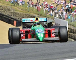 <b class=qtipBold><figcaption>CM15 7785 Benetton B190</figcaption></b><br>Benetton B190, Historic Race Car Demonstration, Festival Italia, Brands Hatch, August 14th, 2016, Autosport, cars, circuit racing, classic cars, competition, FIAT, Italian, Kent, motorsport, racing, racing cars, sport, sports cars, Sunday 14th August, vehicles, classic cars, historic cars, vehicles,<br><em>© 2016 Chris McEvoy, all rights reserved, www.cjm-photography.co.uk</em> CM15 7785 Benetton B190
