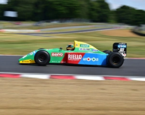 <b class=qtipBold><figcaption>CM15 8115 Benetton B190</figcaption></b><br>Benetton B190, Historic Race Car Demonstration, Festival Italia, Brands Hatch, August 14th, 2016, Autosport, cars, circuit racing, classic cars, competition, FIAT, Italian, Kent, motorsport, racing, racing cars, sport, sports cars, Sunday 14th August, vehicles, classic cars, historic cars, vehicles,<br><em>© 2016 Chris McEvoy, all rights reserved, www.cjm-photography.co.uk</em> CM15 8115 Benetton B190