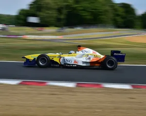 <b class=qtipBold><figcaption>CM15 8139 Renault R26, F1</figcaption></b><br>Renault R26, F1, Historic Race Car Demonstration, Festival Italia, Brands Hatch, August 14th, 2016, Autosport, cars, circuit racing, classic cars, competition, FIAT, Italian, Kent, motorsport, racing, racing cars, sport, sports cars, Sunday 14th August, vehicles, classic cars, historic cars, vehicles,<br><em>© 2016 Chris McEvoy, all rights reserved, www.cjm-photography.co.uk</em> CM15 8139 Renault R26, F1