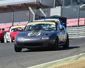 <b class=qtipBold><figcaption>CM18 5951 Simon Goddard, Mazda MX-5</figcaption></b><br>Simon Goddard, Mazda MX-5, Mazda MX-5 Championship, HRDC, BRSCC, Brands Hatch, Season opener, Race Weekend, April, 2017, British Racing and Sports Car Club,, cars, Championship, classic cars, classic event, Classic motorracing, Classic Racing Cars, England, motor racing, motor sport, motorracing, motorsport, nostalgia, racing, racing cars, retro, saloon cars, sports cars, Kent England, MSV,<br><em>© 2017 Chris McEvoy, www.cjm-photography.co.uk, all rights reserved</em> CM18 5951 Simon Goddard, Mazda MX-5