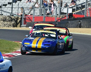 <b class=qtipBold><figcaption>CM18 5993 Simon Baldwin, Mazda MX-5</figcaption></b><br>Simon Baldwin, Mazda MX-5, Mazda MX-5 Championship, HRDC, BRSCC, Brands Hatch, Season opener, Race Weekend, April, 2017, British Racing and Sports Car Club,, cars, Championship, classic cars, classic event, Classic motorracing, Classic Racing Cars, England, motor racing, motor sport, motorracing, motorsport, nostalgia, racing, racing cars, retro, saloon cars, sports cars, Kent England, MSV,<br><em>© 2017 Chris McEvoy, www.cjm-photography.co.uk, all rights reserved</em> CM18 5993 Simon Baldwin, Mazda MX-5
