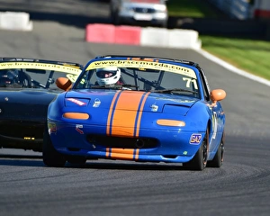 <b class=qtipBold><figcaption>CM18 6589 Adrian Burge, Mazda MX-5</figcaption></b><br>Adrian Burge, Mazda MX-5, BRSCC Mazda MX-5 Championship, MX-5 Supercup. HRDC, BRSCC, Brands Hatch, Season opener, Race Weekend, April, 2017, British Racing and Sports Car Club,, cars, Championship, classic cars, classic event, Classic motorracing, Classic Racing Cars, England, motor racing, motor sport, motorracing, motorsport, nostalgia, racing, racing cars, retro, saloon cars, sports cars, Kent England, MSV,<br><em>© 2017 www.cjm-photography.co.uk,all rights reserved</em> CM18 6589 Adrian Burge, Mazda MX-5
