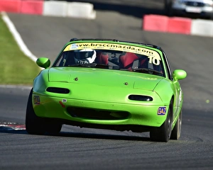 <b class=qtipBold><figcaption>CM18 6590 Teddy Clark, Mazda MX-5</figcaption></b><br>Teddy Clark, Mazda MX-5, BRSCC Mazda MX-5 Championship, MX-5 Supercup. HRDC, BRSCC, Brands Hatch, Season opener, Race Weekend, April, 2017, British Racing and Sports Car Club,, cars, Championship, classic cars, classic event, Classic motorracing, Classic Racing Cars, England, motor racing, motor sport, motorracing, motorsport, nostalgia, racing, racing cars, retro, saloon cars, sports cars, Kent England, MSV,<br><em>© 2017 www.cjm-photography.co.uk,all rights reserved</em> CM18 6590 Teddy Clark, Mazda MX-5