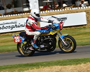 <b class=qtipBold><figcaption>CM20 0299 Pantall Kawasaki</figcaption></b><br>Pantall Kawasaki, Goodwood Festival of Speed, 2017, Peaks of Performance, Motorsports Game Changers, automobiles, cars, entertainment, Festival of Speed, FoS, Goodwood, heritage, contemporary, modern, hill climb, motor bike racing, sports bikes, motor cycles, motorcycles, bikes, two wheels, July, June, motor sport, motorcars, nostalgia, racing, speed, sports, West Sussex., Moving Motor Show,<br><em>© 2017 Chris McEvoy, www.cjm-photography.co.uk, all rights reserved</em> CM20 0299 Pantall Kawasaki