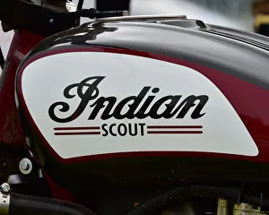 <b class=qtipBold><figcaption>CM23 8894 Indian Scout fuel tank</figcaption></b><br>Indian Scout fuel tank, American Speedfest VI, Brands Hatch, June 2018, automobiles, Autosport, cars, circuit racing, England, entertainment, European, Kent, motor racing, motor sport, motorracing, racing, track racing, nostalgia, classic cars, historic cars, sports cars,<br><em>© 2018 Chris McEvoy, www.cjm-photography.co.uk, all rights reserved</em> CM23 8894 Indian Scout fuel tank