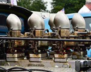 <b class=qtipBold><figcaption>CM23 8895 Carburettor intakes</figcaption></b><br>Carburettor intakes, American Speedfest VI, Brands Hatch, June 2018, automobiles, Autosport, cars, circuit racing, England, entertainment, European, Kent, motor racing, motor sport, motorracing, racing, track racing, nostalgia, classic cars, historic cars, sports cars,<br><em>© 2018 Chris McEvoy, www.cjm-photography.co.uk, all rights reserved</em> CM23 8895 Carburettor intakes