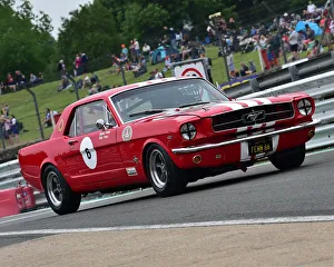 <b class=qtipBold><figcaption>CM23 9388 Rob Fenn, Ford Mustang</figcaption></b><br>Rob Fenn, Ford Mustang, Bernie's V8s, US Muscle Cars, American Speedfest VI, Brands Hatch, June 2018, automobiles, Autosport, cars, circuit racing, England, entertainment, European, June 2018, Kent, motor racing, motor sport, motorracing, racing, track racing, nostalgia, classic cars, historic cars, sports cars,<br><em>© 2018 Chris McEvoy, www.cjm-photography.co.uk, all rights reserved</em> CM23 9388 Rob Fenn, Ford Mustang