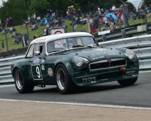 <b class=qtipBold><figcaption>CM23 9389 Guy Samuels, MGB GT V8</figcaption></b><br>Guy Samuels, MGB GT V8, Bernie's V8s, US Muscle Cars, American Speedfest VI, Brands Hatch, June 2018, automobiles, Autosport, cars, circuit racing, England, entertainment, European, June 2018, Kent, motor racing, motor sport, motorracing, racing, track racing, nostalgia, classic cars, historic cars, sports cars,<br><em>© 2018 Chris McEvoy, www.cjm-photography.co.uk, all rights reserved</em> CM23 9389 Guy Samuels, MGB GT V8