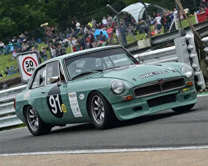 <b class=qtipBold><figcaption>CM23 9403 Ian Prior, MGB GT V8</figcaption></b><br>Ian Prior, MGB GT V8, Bernie's V8s, US Muscle Cars, American Speedfest VI, Brands Hatch, June 2018, automobiles, Autosport, cars, circuit racing, England, entertainment, European, June 2018, Kent, motor racing, motor sport, motorracing, racing, track racing, nostalgia, classic cars, historic cars, sports cars,<br><em>© 2018 Chris McEvoy, www.cjm-photography.co.uk, all rights reserved</em> CM23 9403 Ian Prior, MGB GT V8
