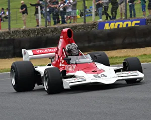 <b class=qtipBold><figcaption>CM23 9412 Michael Lyons, Lola T400</figcaption></b><br>Michael Lyons, Lola T400, Anglo American 5000s, American Speedfest VI, Brands Hatch, June 2018, automobiles, Autosport, cars, circuit racing, England, entertainment, European, June 2018, Kent, motor racing, motor sport, motorracing, racing, track racing, nostalgia, classic cars, historic cars, sports cars, Formula 5000, F5000,<br><em>© 2018 Chris McEvoy, www.cjm-photography.co.uk, all rights reserved</em> CM23 9412 Michael Lyons, Lola T400