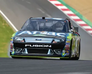 <b class=qtipBold><figcaption>CM24 0144 Carl Edwards, Ford Fusion</figcaption></b><br>Carl Edwards, Ford Fusion, NASCAR Sprint Cup, NASCAR, American Speedfest VI, Brands Hatch, June 2018, automobiles, Autosport, cars, circuit racing, England, entertainment, European, Kent, motor racing, motor sport, motorracing, racing, track racing, nostalgia, classic cars, historic cars, stock cars, American cars,<br><em>© 2018 Chris McEvoy, www.cjm-photography.co.uk, all rights reserved</em> CM24 0144 Carl Edwards, Ford Fusion