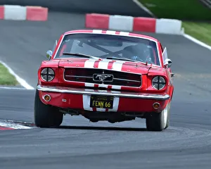 <b class=qtipBold><figcaption>CM24 0175 Rob Fenn, Ford Mustang</figcaption></b><br>Rob Fenn, Ford Mustang, Bernie's V8s, US Muscle Cars, American Speedfest VI, Brands Hatch, June 2018, automobiles, Autosport, cars, circuit racing, England, entertainment, European, June 2018, Kent, motor racing, motor sport, motorracing, racing, track racing, nostalgia, classic cars, historic cars, sports cars,<br><em>© 2018 Chris McEvoy, www.cjm-photography.co.uk, all rights reserved</em> CM24 0175 Rob Fenn, Ford Mustang