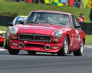 <b class=qtipBold><figcaption>CM24 0222 Barry Holmes, MGB GT V8</figcaption></b><br>Barry Holmes, MGB GT V8, Bernie's V8s, US Muscle Cars, American Speedfest VI, Brands Hatch, June 2018, automobiles, Autosport, cars, circuit racing, England, entertainment, European, June 2018, Kent, motor racing, motor sport, motorracing, racing, track racing, nostalgia, classic cars, historic cars, sports cars,<br><em>© 2018 Chris McEvoy, www.cjm-photography.co.uk, all rights reserved</em> CM24 0222 Barry Holmes, MGB GT V8
