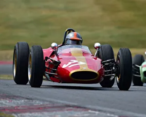 <b class=qtipBold><figcaption>CM24 2873 Eddy Perk, Heron F1</figcaption></b><br>Eddy Perk, Heron F1, HGPCA Pre66, Historic Grand Prix Cars, HSCC Legends of Brands Hatch Super Prix, June - July 2018, 2018, Autosport, Brands Hatch, cars, classic cars, classic motor sport, England, Historic Sports Car Club, Kent, motor sport, nostalgia, racing, racing cars, speed, circuit racing, auto sport, vehicles, racing, open wheelers, outdoors,<br><em>© 2018 Chris McEvoy, www.cjm-photography.co.uk, all rights reserved</em> CM24 2873 Eddy Perk, Heron F1