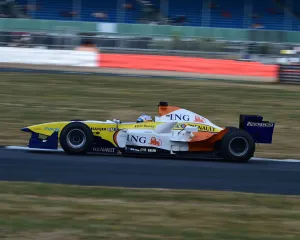 <b class=qtipBold><figcaption>CM24 9235 Kevin Mason, F3000 Renault</figcaption></b><br>Kevin Mason, F3000 Renault, F1 replica, Legends of Modern Formula One, F1, Formula 1, Silverstone Classic, July 2018, Silverstone, Chris McEvoy, circuit racing, cjm-photography, Classic Racing Cars, competition, historic racing cars, Historic Sports Car Club, HSCC, motor racing, motorsport, Northamptonshire, nostalgia, retro, rocking and racing, single seaters, speed, vehicles, racing cars, open wheelers, monoposto,<br><em>© 2018 Chris McEvoy, www.cjm-photography.co.uk, all rights reserved</em> CM24 9235 Kevin Mason, F3000 Renault